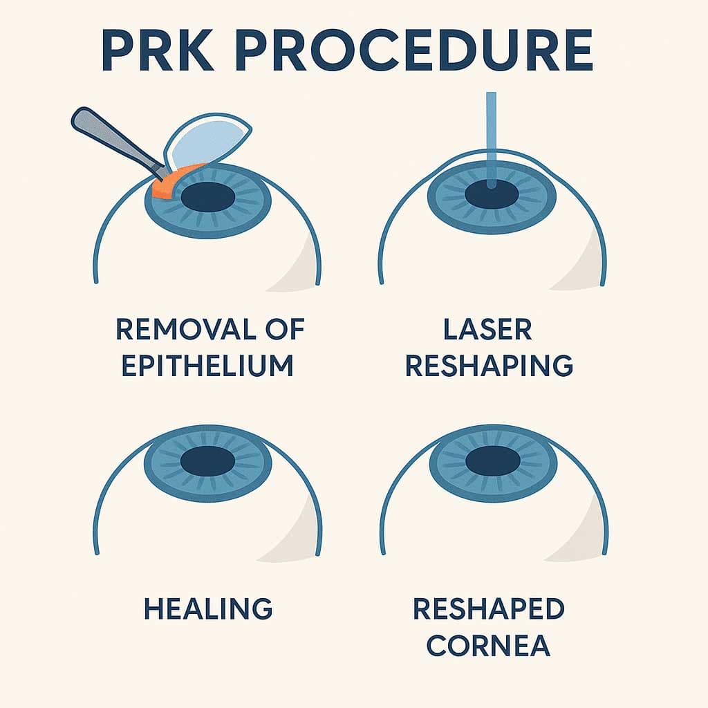 PRK surface laser vision correction at Kenia Eye Hospital