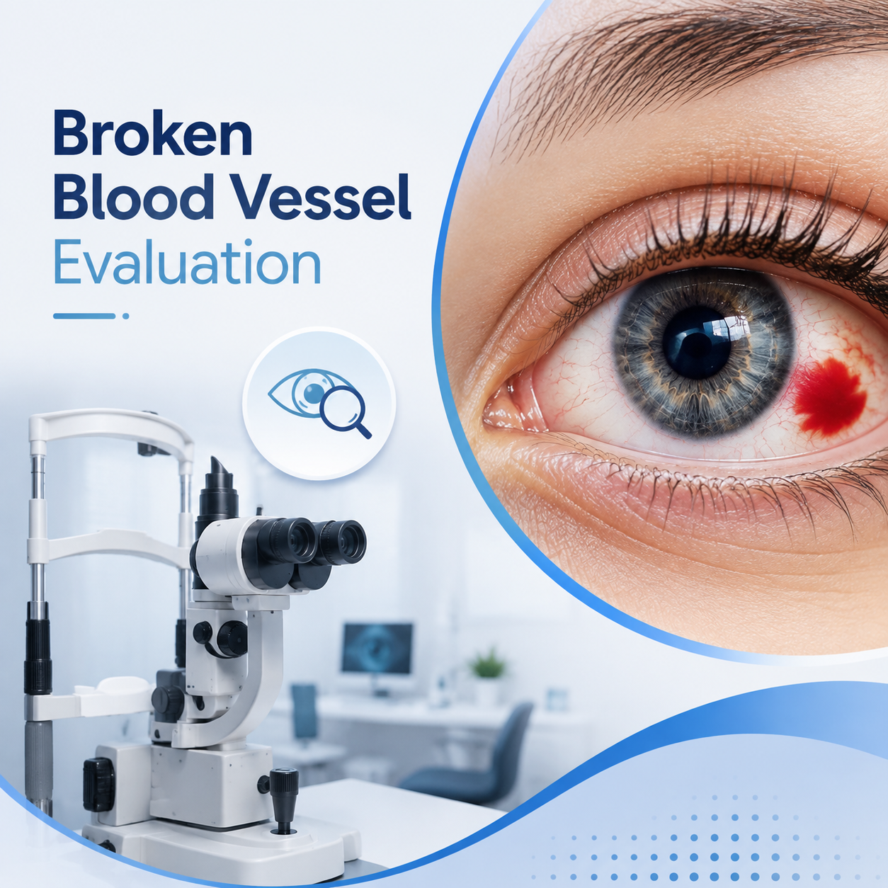 Broken blood vessel evaluation at Kenia Eye Hospital
