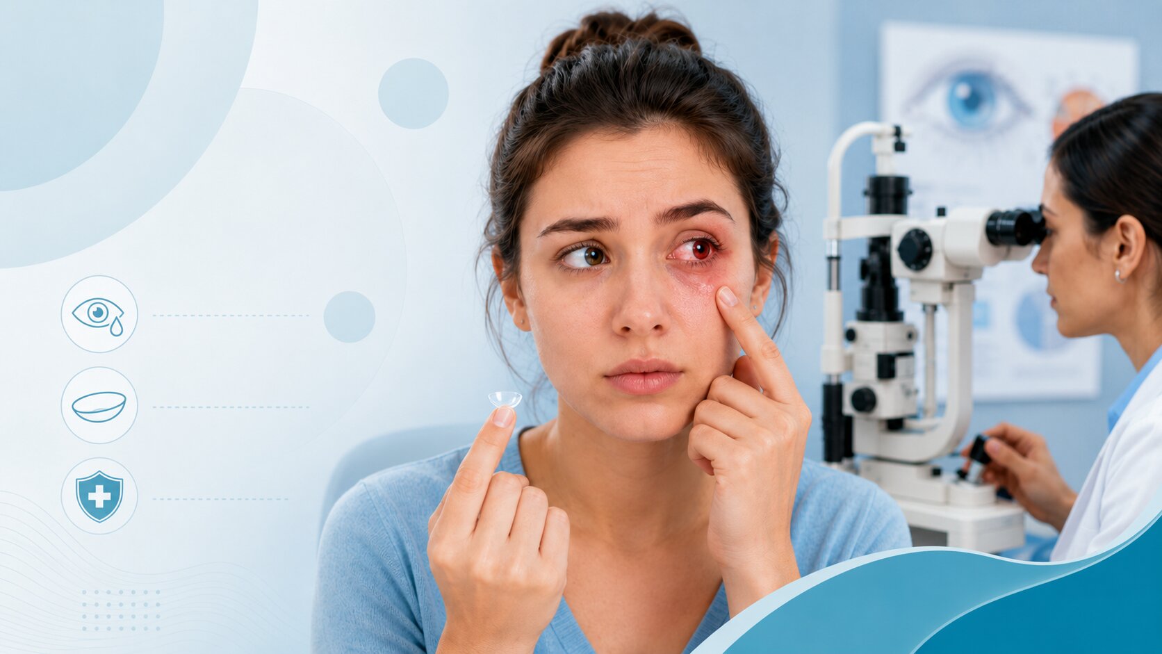 Contact lens-related eye infection assessment