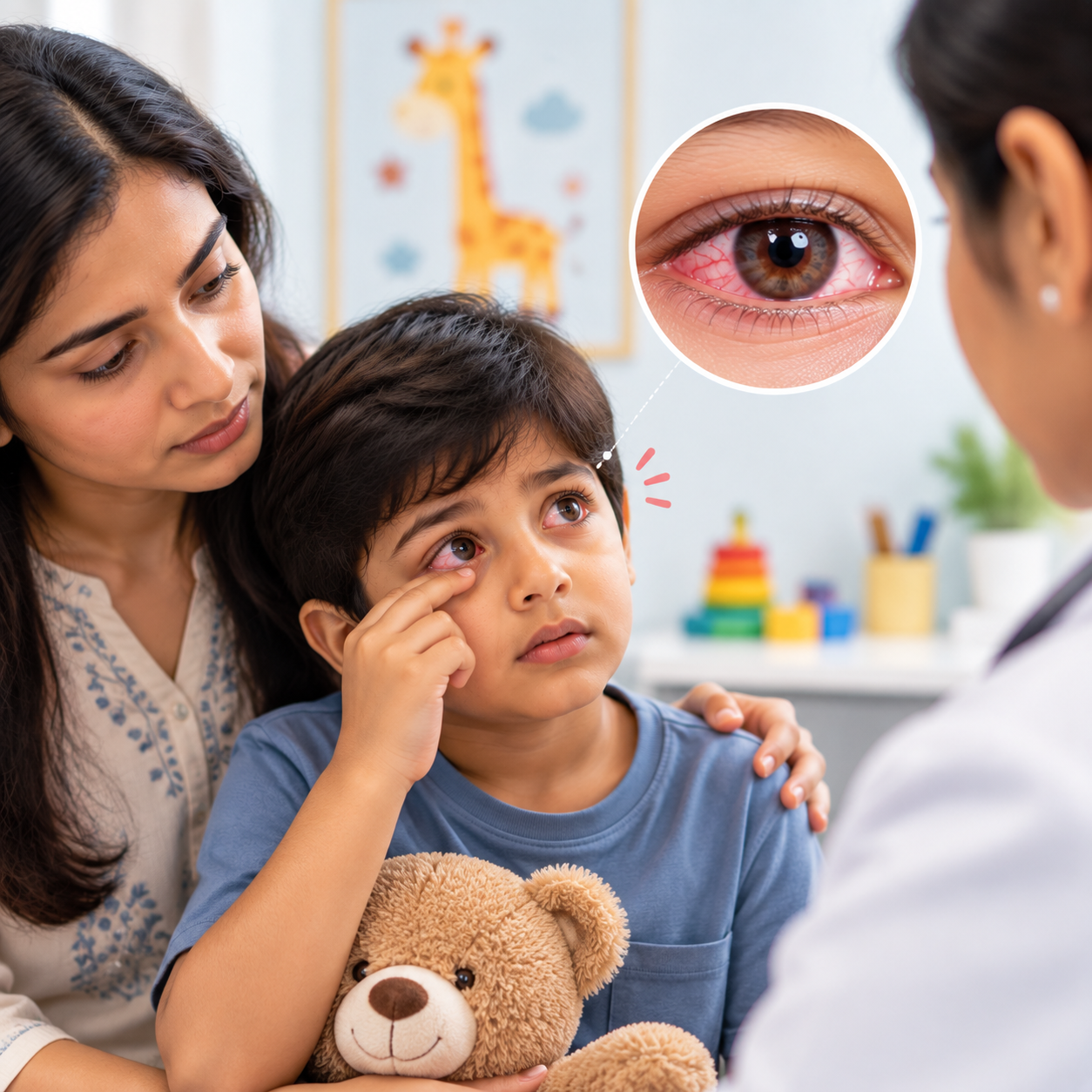 Red eyes in children