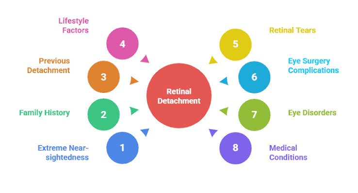 Causes and risk factors for retinal detachment