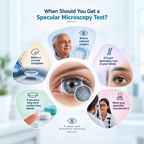 When a specular microscopy test may be recommended